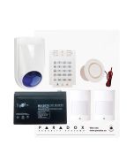 Paradox SP4000 Recession Buster Kit with Small Cabinet, K10V Keypad with WP06 External Siren
