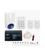 Paradox SP4000 Envy Kit with Small Cabinet, K10V Keypad, WP06 External Siren & Plug Pack