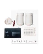 Paradox MG5050+ RF DG Kit with Small Cabinet, K10H Keypad & DG75 PIRs