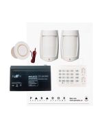 Paradox MG5050+ RF DG Kit with Small Cabinet, K10H Keypad, DG75 PIRs & Plug Pack