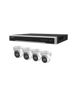 Hikvision 8 Channel Kit - Includes M series NVR recorder with 4x 6MP Acusense Turret Camera