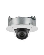 Hanwha Wisenet P 4K AI Flush Dome Camera, H.265, 30fps, WDR, IR, IK10, 4.5-10mm