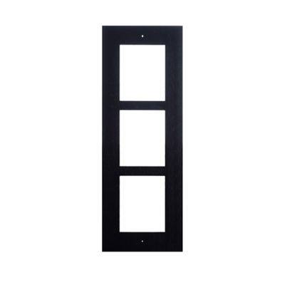 2N IP VERSO - 3 Module Flush Frame - Black