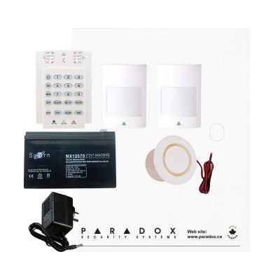Paradox SP5500+ Smart Kit with K10V Keypad & Plug Pack