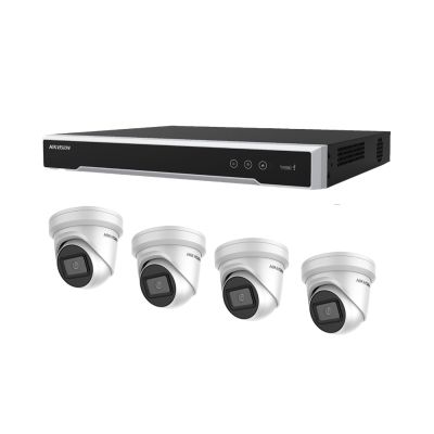 Hikvision 16 Channel 6MP Kit - 4 x 6MP  Acusense Turret Cameras