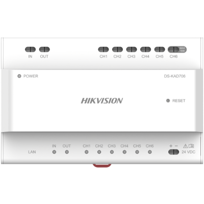 Hikvision DS-KAD706-P Station Distributor cw 24VDC PSU 2 Wire