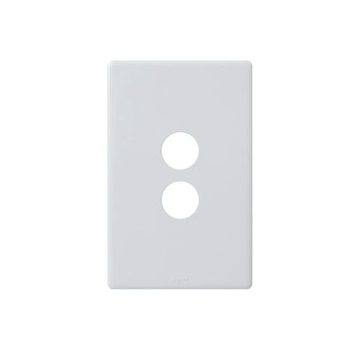 Legrand E-DED 2-Gang Grid & Cover Plate - White