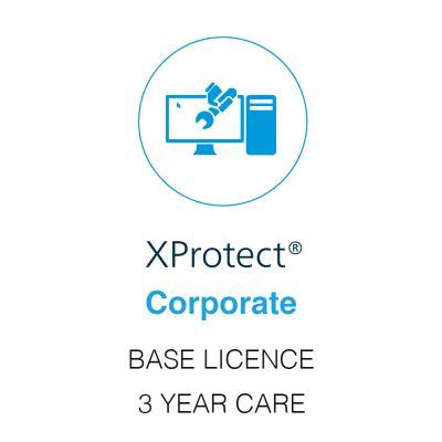 Milestone XProtect Corporate Base Licence - 3 Year Care Plus