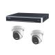 Hik 4 Channel ColorVu kit - cw 2 x 6MP Hybrid CVu Turrets
