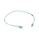 Legrand Fibre Optic Patch Cord - OM4 - SC/SC Duplex - 50/125MU - Multimode - Aqua - 0.5m
