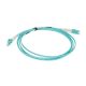 Legrand Fibre Optic Patch Cord - OM4 - SC/SC Duplex - 50/125MU - Multimode - Aqua - 2m